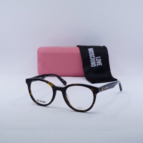 ?️ New Moschino MOL518 0086 00 Eyeglasses - Havana Frame 49mm - Lowest price! main image 6
